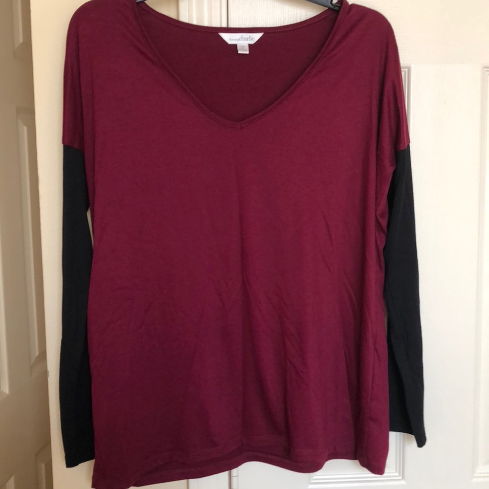 Charming Charlie Burgundy Top